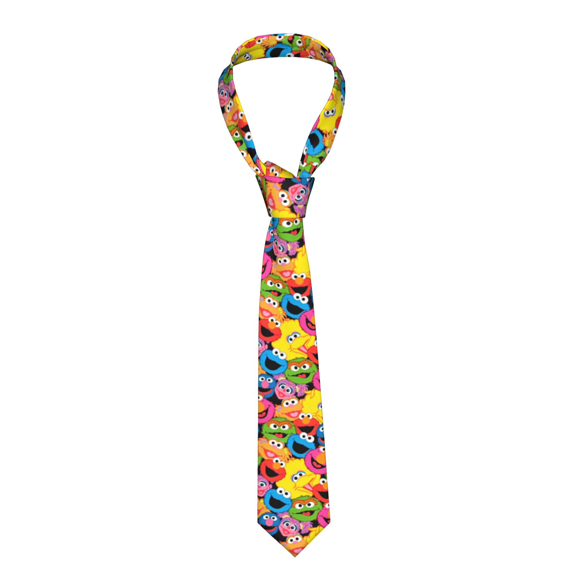 Men Accessories For Wedding - Sesames Streets Cartoon Comedy Krawatte, 8