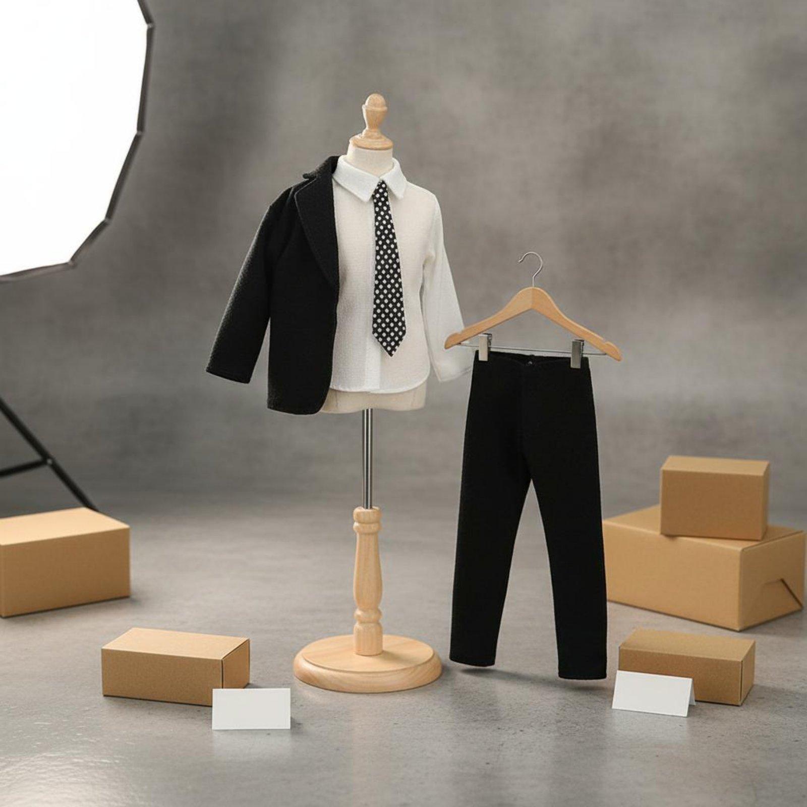 Men'S Accessories Wardrobe - Herren-Puppenanzug, elegantes Stoffoutfit für 30 cm