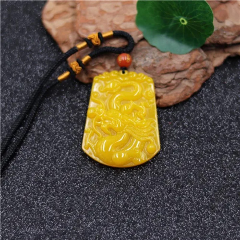 Men Accessories Hand - Großhandel Chinesische Gelbe Jade Drachen jade