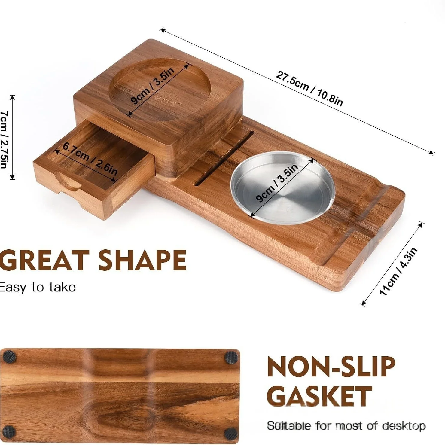 Cigar Cutter Set - Luxuriöse Zigarren-Zubehörbox mit Schneiderablage, Zigarren-Aschenbecher-Set aus