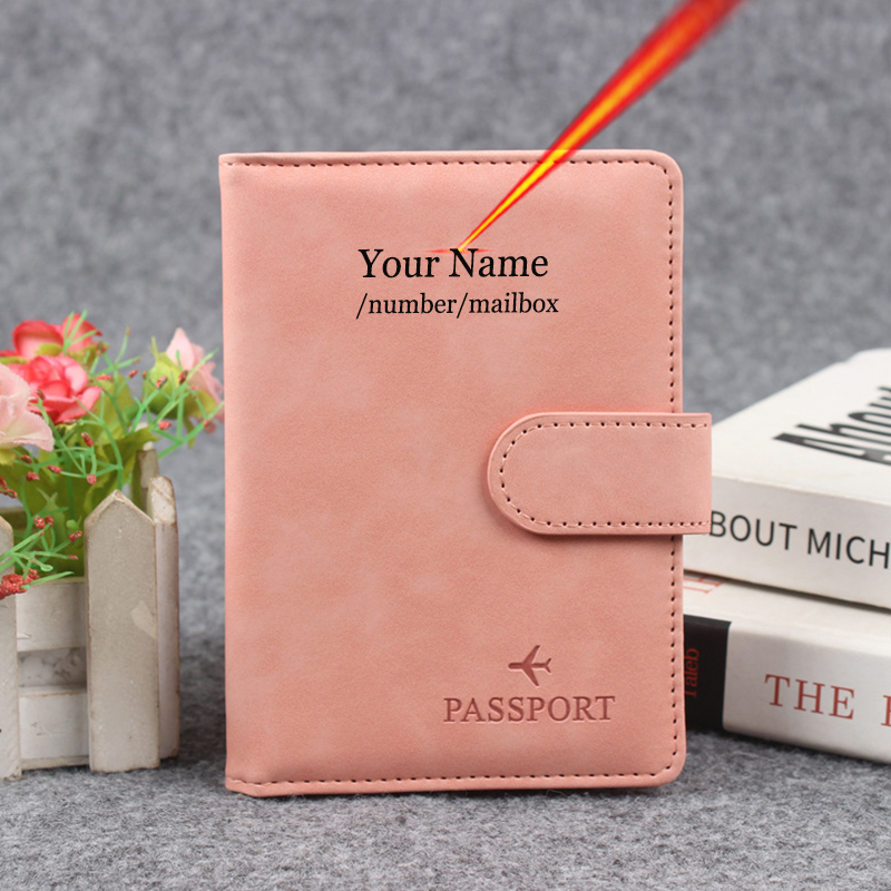 Men'S Accessories Case - Reisepasshülle mit Magnetknopf, personalisierbar, Name auf