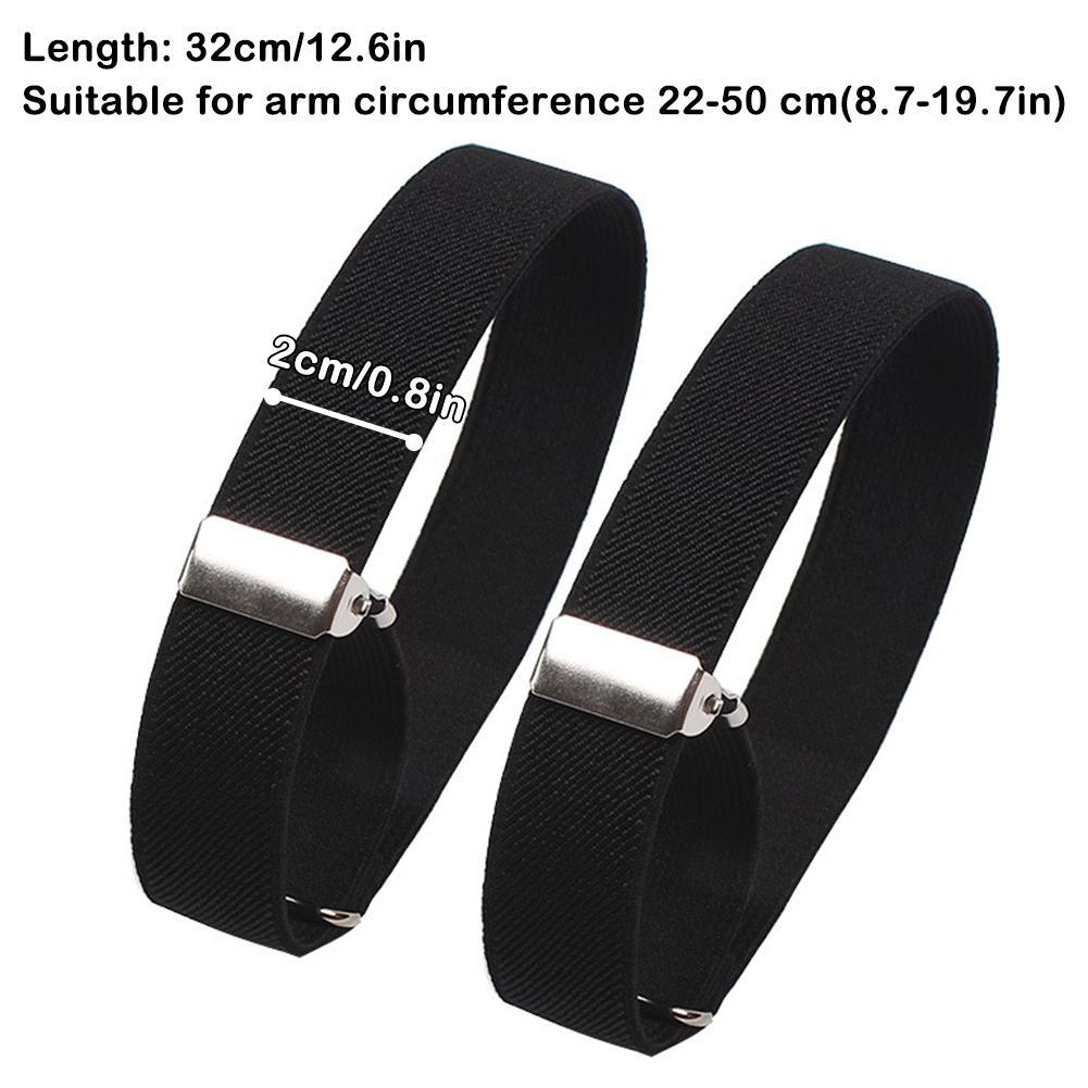 Men Accessories For Wedding - 2 Stück Verstellbare Elastische Armbinden Hemdmanschettenhalter