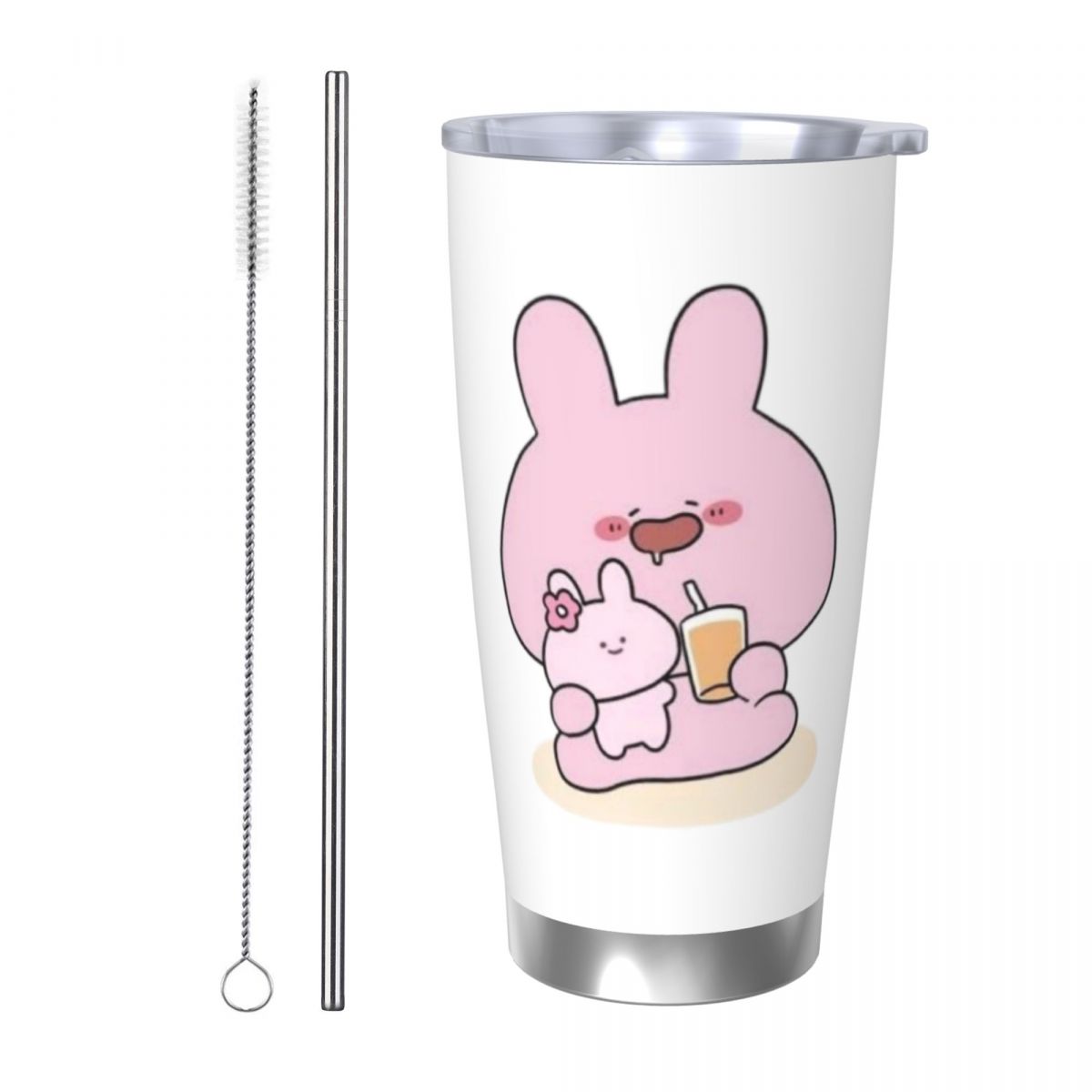 Flask Stainless Steel - Asamimichaan Niedlicher Asamimi 20oz Edelstahl Isolierter