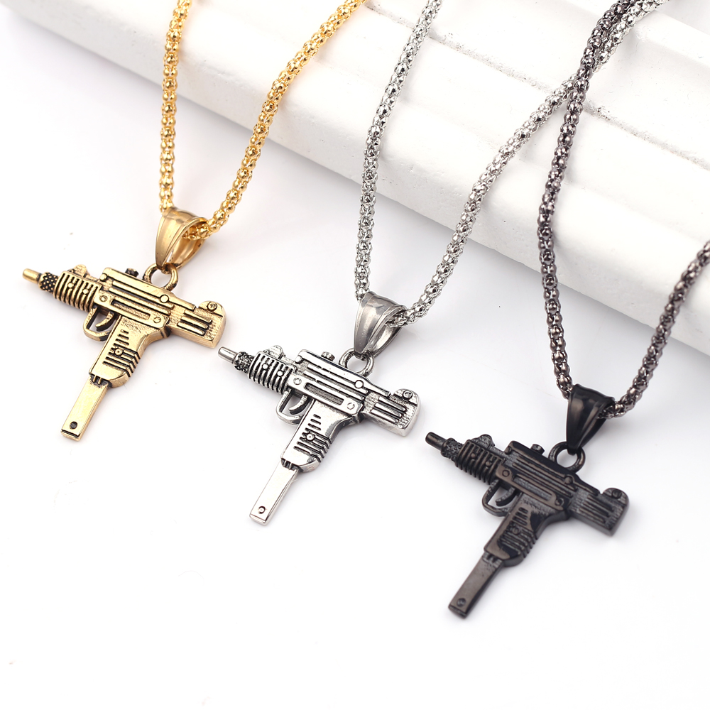 Punk Uzi Pistolen-Maschinengew – Men'S Accessories And Jewelry Bewertung und Preis