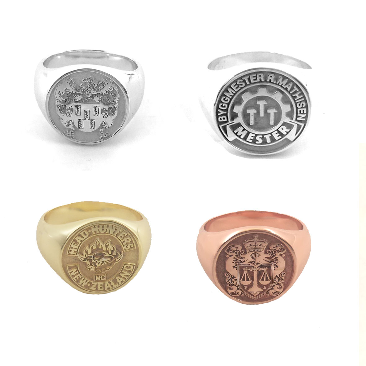 Benutzerdefinierte gravierte 1 – Signet Ring Men Bewertung und Preis