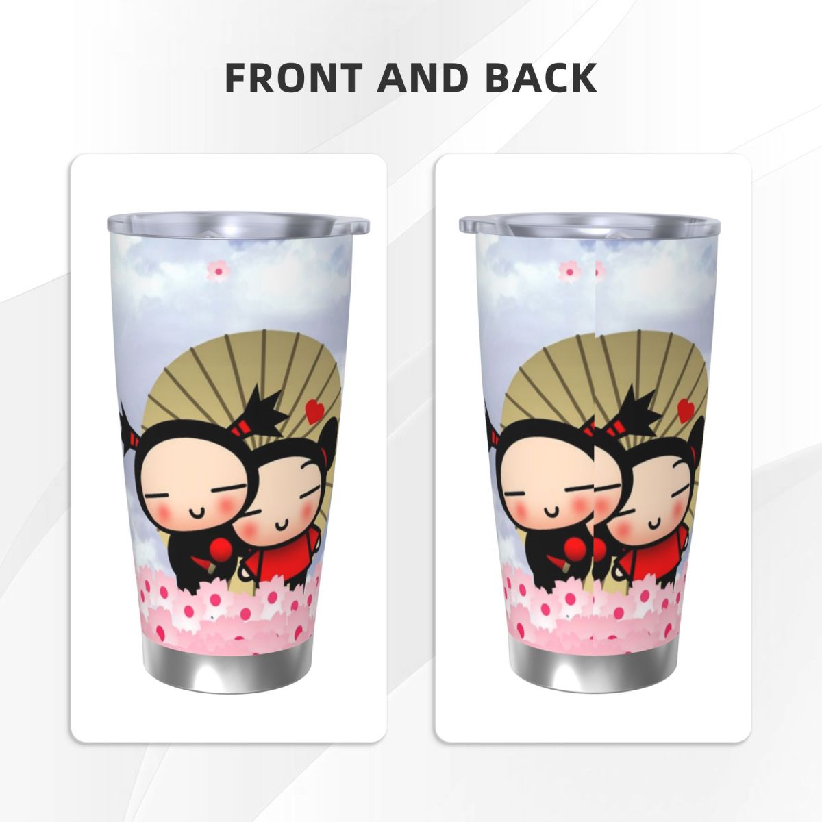 Niedlicher Cartoon Pucca 20oz  – Flask Stainless Steel Bewertung und Preis