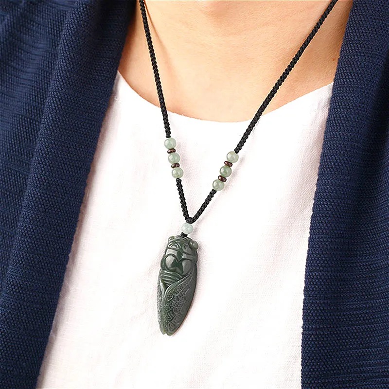 Natürliche Hetian Jade Zikade  – Men Accessories Hand Bewertung und Preis