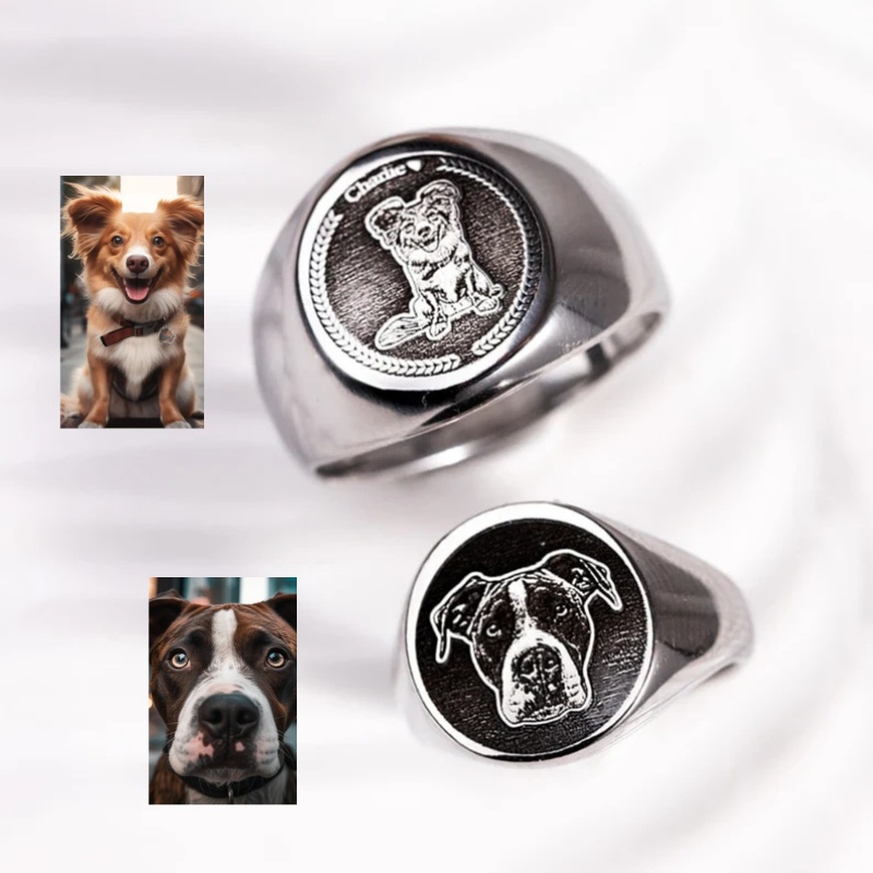 Benutzerdefinierter gravierter – Signet Ring Men Bewertung und Preis