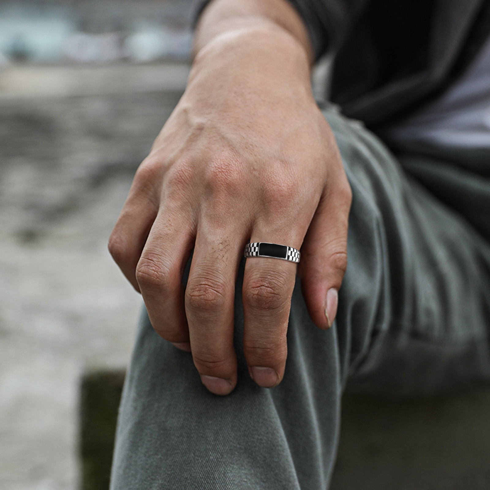 Vnox Offene Herrenringe, schwa – Signet Ring Men Bewertung und Preis