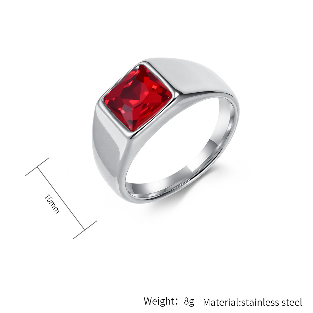 Edelstahl-Siegelring mit glänz – Signet Ring Men Bewertung und Preis