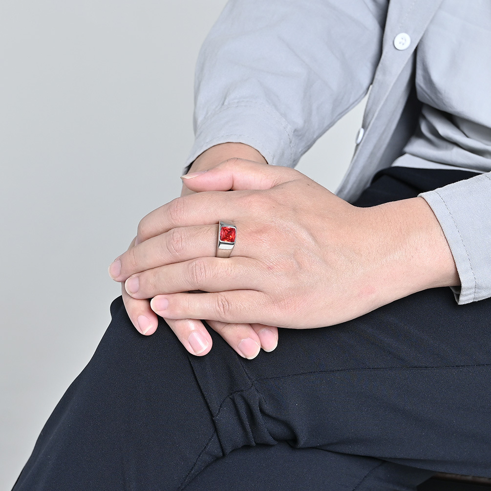 Edelstahl-Siegelring mit glänz – Signet Ring Men Bewertung und Preis