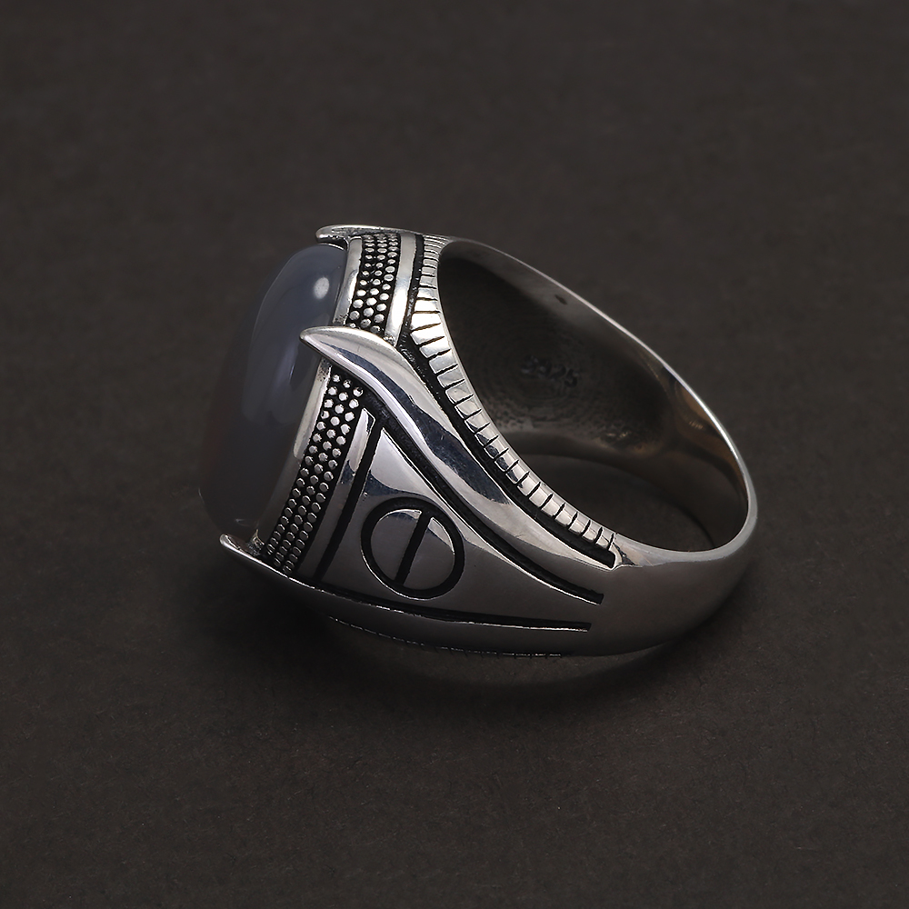 S925 Sterling Silber Achat Sie – Signet Ring Men Bewertung und Preis