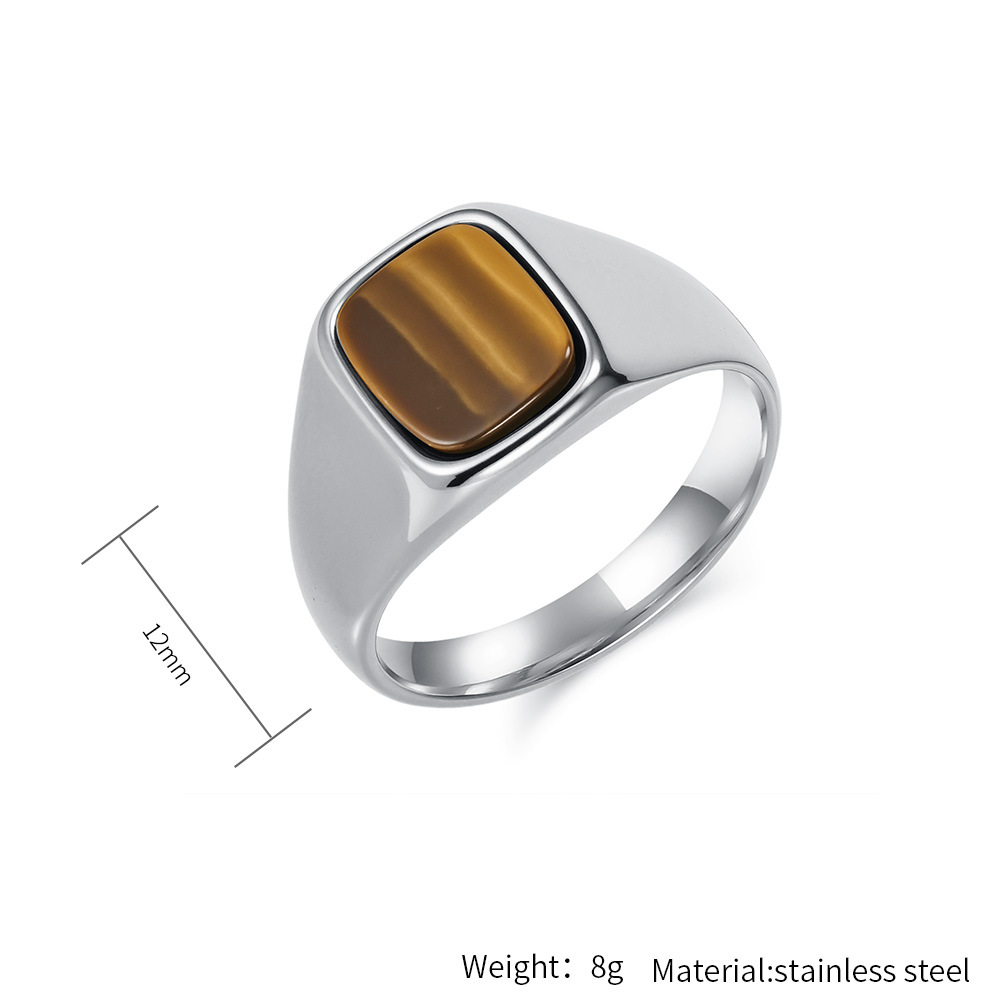 Neuer Modischer Vintage Edelst – Signet Ring Men Bewertung und Preis