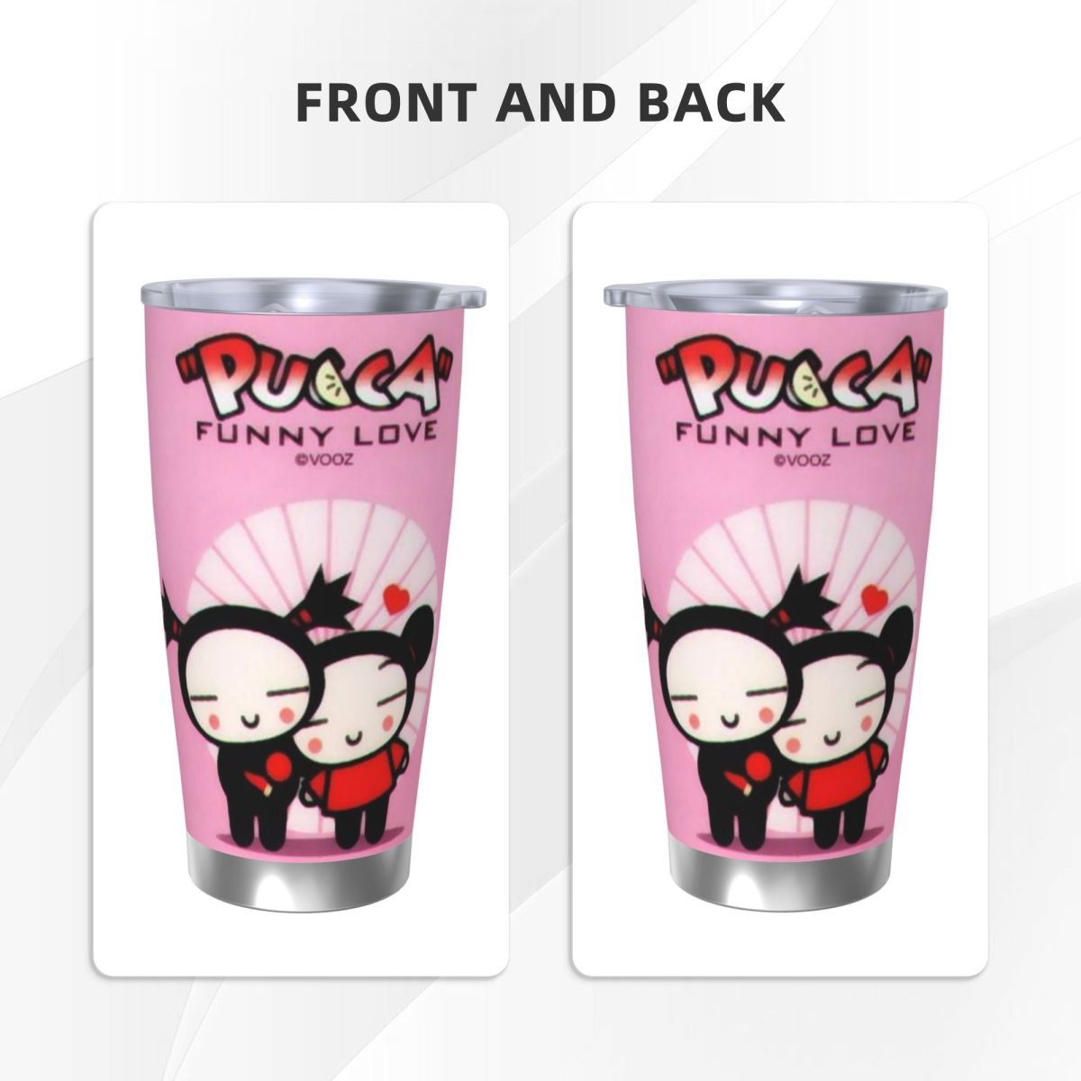 Niedlicher Cartoon Pucca 20oz  – Flask Stainless Steel Bewertung und Preis