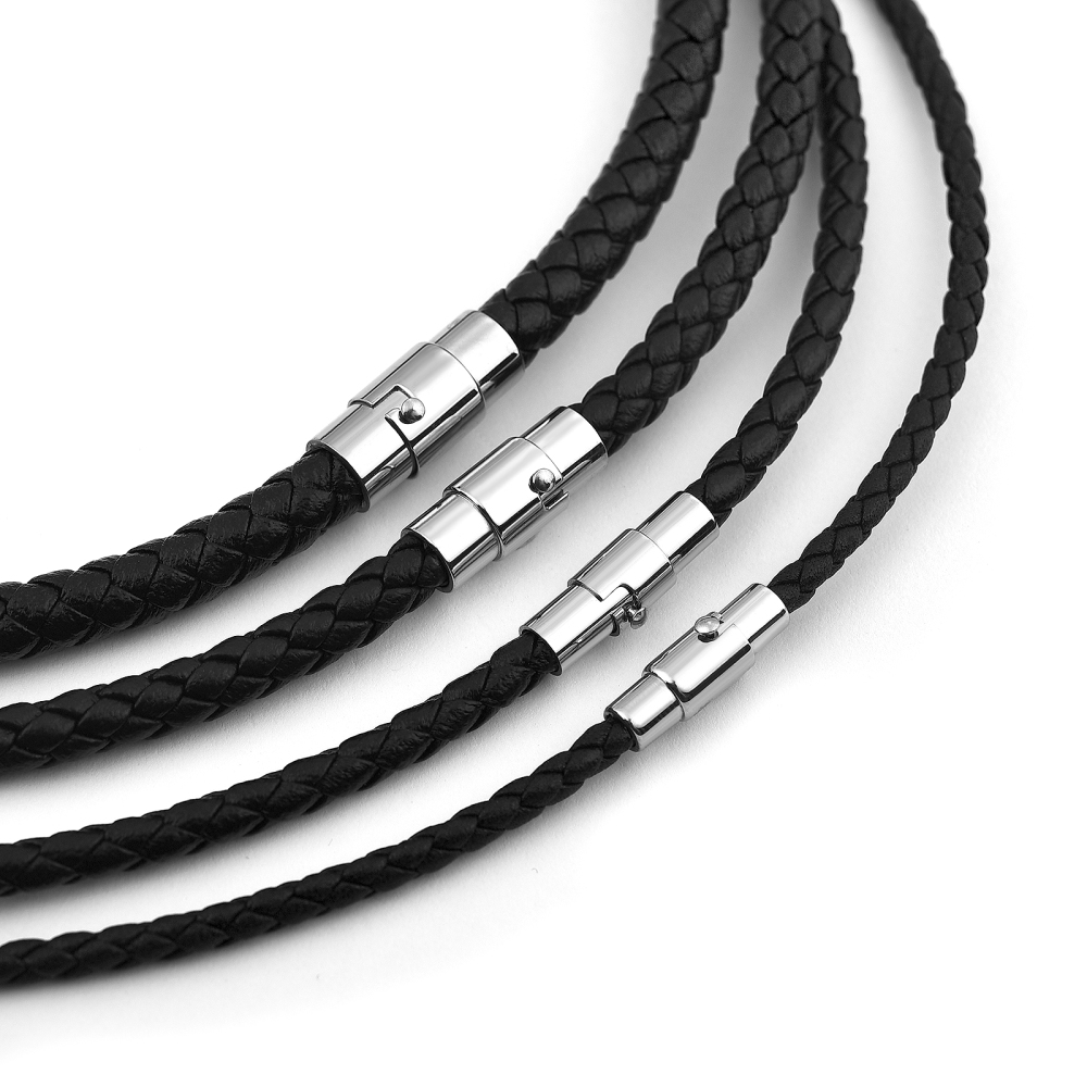 45/50/60cm Lederhalskette mit  – Men Accessories Style Bewertung und Preis