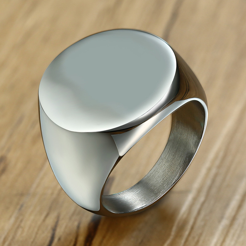 Vnox Stilvolle Muster Schrift  – Signet Ring Men Bewertung und Preis